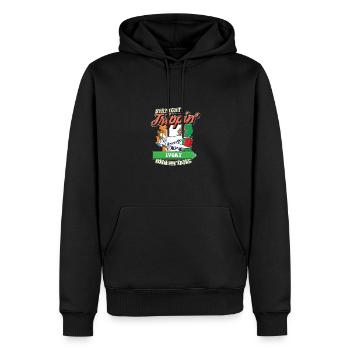Straight Trippin' To Ivory With My Tribe Family - Männer Premium Bio Hoodie - Schwarz - Vorne - Nico (187cm)