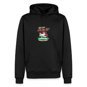 Straight Trippin' To Palestine With My Tribe - Männer Premium Bio Hoodie - Schwarz - Vorne - Nico (187cm)