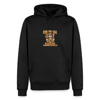 Emotionale Unterstützung Bulldog Companion für Bulldogge - Männer Premium Bio Hoodie - Schwarz - Vorne - Nico (187cm)