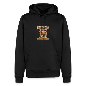 Emotionale Unterstützung Tier Deutsche Dogge Begleiter - Männer Premium Bio Hoodie - Schwarz - Vorne - Nico (187cm)