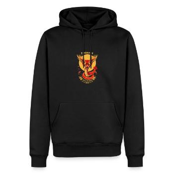 Embrassez le Nouvel An lunaire 2025 Année du Serpent - Sweat à capuche Premium bio Homme - noir - Devant - Nico (187cm)