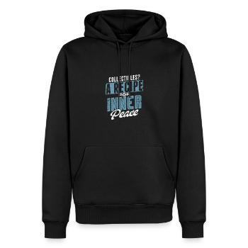 Collection? Une recette pour la paix intérieure - Sweat à capuche Premium bio Homme - noir - Devant - Nico (187cm)