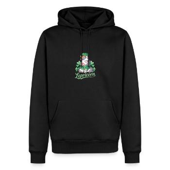 St. Patrick's Day Lepricorn Magie und Spaß - Männer Premium Bio Hoodie - Schwarz - Vorne - Nico (187cm)