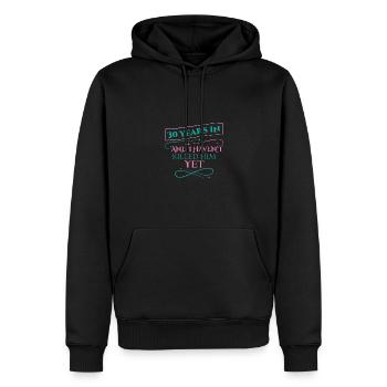 30 ans plus tard, je ne l’ai pas encore tué - Sweat à capuche Premium bio Homme - noir - Devant - Nico (187cm)