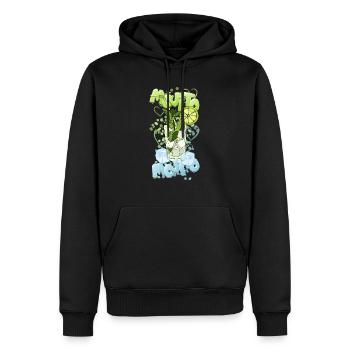 Mojito Ice - Sweat à capuche Premium bio Homme - noir - Devant - Nico (187cm)