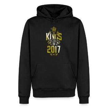 kings are born 2017 - Männer Premium Bio Hoodie - Schwarz - Vorne - Nico (187cm)