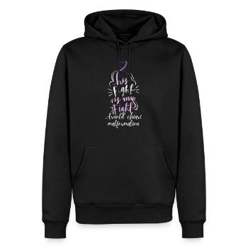 Kampf Arnold chiari Malformation Warrior Bewusstsein - Männer Premium Bio Hoodie - Schwarz - Vorne - Nico (187cm)