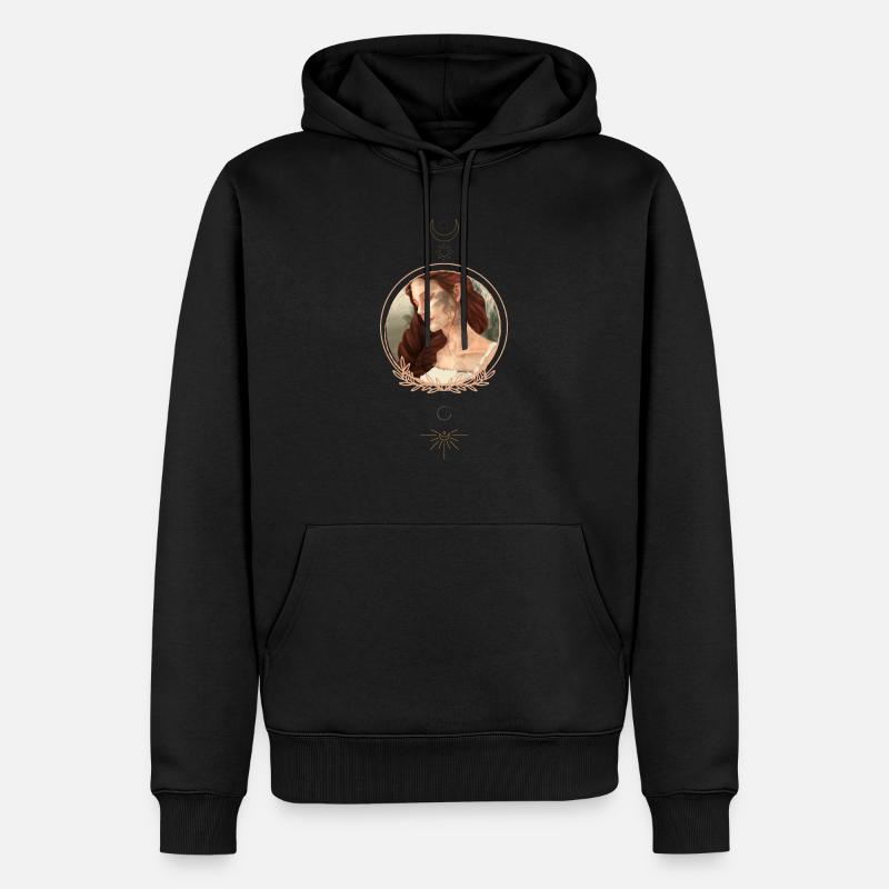 Frau - Männer Premium Bio Hoodie - Schwarz