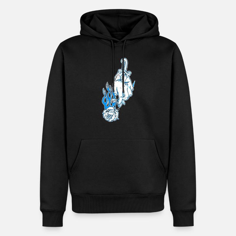 Aidan Rose Design - Männer Premium Bio Hoodie - Schwarz