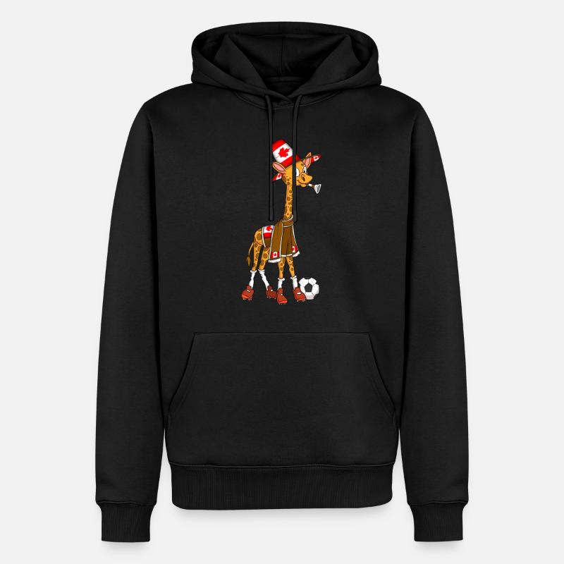 Girafe Fan Canada - Sweat à capuche Premium bio Homme - noir