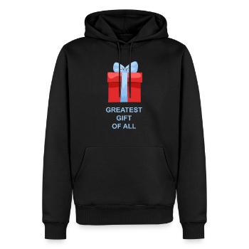 Greatest Gift of All - Geschenk Parket - Männer Premium Bio Hoodie - Schwarz - Vorne - Nico (187cm)