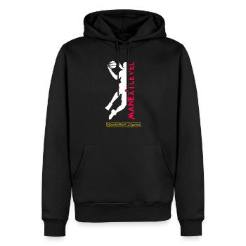 Basketball Legend - Männer Premium Bio Hoodie - Schwarz - Vorne - Nico (187cm)
