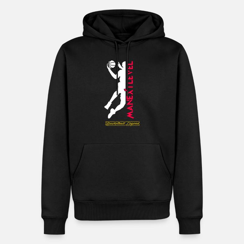 Basketball Legend - Männer Premium Bio Hoodie - Schwarz