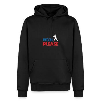 pitch baseball - Männer Premium Bio Hoodie - Schwarz - Vorne - Nico (187cm)