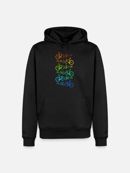 racer - Men’s Premium Organic Hoodie - black