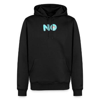NO 2 - Men’s Premium Organic Hoodie - black - Front - Nico (187cm)