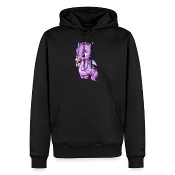 Drachengeschenk für einen Fantasy-Nerd - Männer Premium Bio Hoodie - Schwarz - Vorne - Nico (187cm)