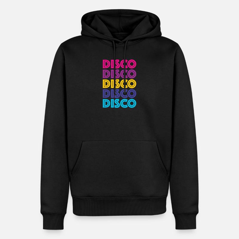 Disco Disco Disco - Männer Premium Bio Hoodie - Schwarz