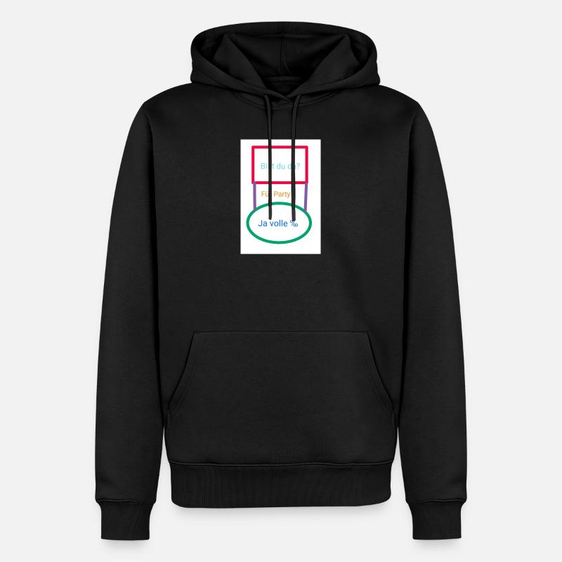 Antwort - Männer Premium Bio Hoodie - Schwarz