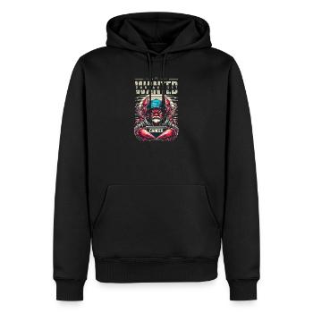 Krebs Sternzeichen: Most Wanted Sternzeichen Krebs - Männer Premium Bio Hoodie - Schwarz - Vorne - Nico (187cm)