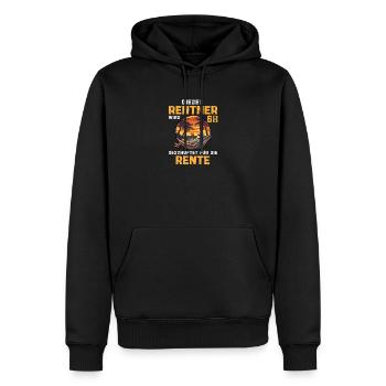 Lustig Rentner 68 Geburtstag Rente Beruf Spruch - Männer Premium Bio Hoodie - Schwarz - Vorne - Nico (187cm)