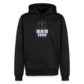 10 Jahre Boccia Jubiläum Bocciaspieler Jubilaeum - Männer Premium Bio Hoodie - Schwarz - Vorne - Nico (187cm)
