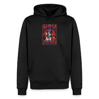 Pawsitive Vibes Halloween Hund - Männer Premium Bio Hoodie - Schwarz - Vorne - Nico (187cm)