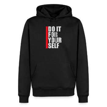 Do It For Yourself Inspirierend Selbstliebe Zitat - Männer Premium Bio Hoodie - Schwarz - Vorne - Nico (187cm)