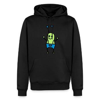 Doux insectes / Alien 3 - Sweat à capuche Premium bio Homme - noir - Devant - Nico (187cm)