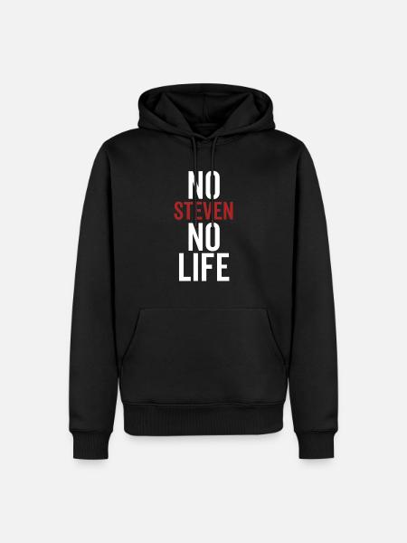 Kein Steven Kein Leben - Männer Premium Bio Hoodie - Schwarz