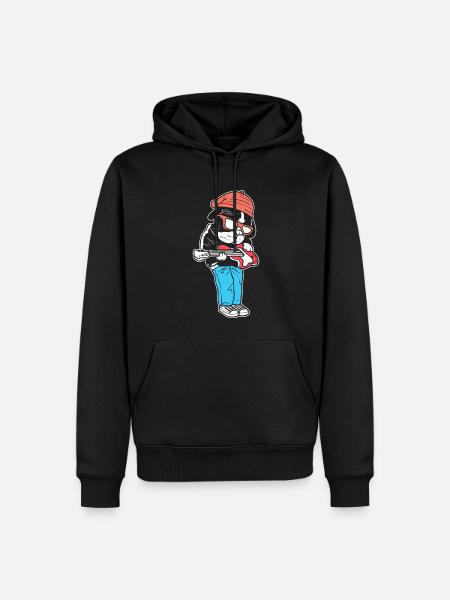A Rock Star Bandmitglied - Männer Premium Bio Hoodie - Schwarz