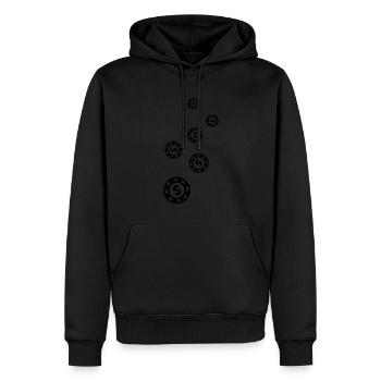 Poker Chip Icon - Männer Premium Bio Hoodie - Schwarz - Vorne - Nico (187cm)