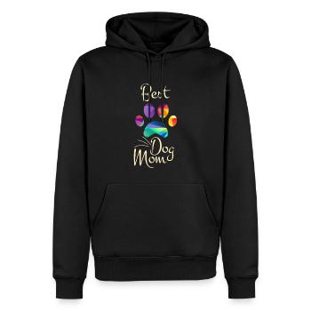 Meilleur chien Maman Drôle Cool Dog Lover - Sweat à capuche Premium bio Homme - noir - Devant - Nico (187cm)