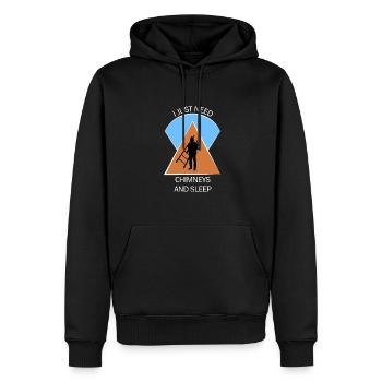 Schornsteinfeger Schlotfeger - Männer Premium Bio Hoodie - Schwarz - Vorne - Nico (187cm)