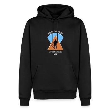 Schornsteinfeger Schlotfeger - Männer Premium Bio Hoodie - Schwarz - Vorne - Nico (187cm)