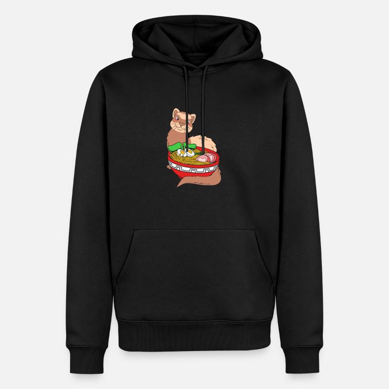 Frettchen - Männer Premium Bio Hoodie - Schwarz
