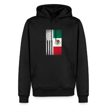 Mexiko Design für stolze mexikanische Amerikaner - Männer Premium Bio Hoodie - Schwarz - Vorne - Nico (187cm)