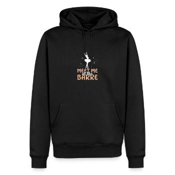 Meet Me At The Barre Ballet Dancer Dancing School - Männer Premium Bio Hoodie - Schwarz - Vorne - Nico (187cm)