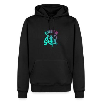 Cheer Girl Cheerleading Cheerleader Cheerdance Gym - Männer Premium Bio Hoodie - Schwarz - Vorne - Nico (187cm)