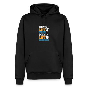 Boys Lift Weights Men Lift Cheerleaders Gymnast Ch - Männer Premium Bio Hoodie - Schwarz - Vorne - Nico (187cm)