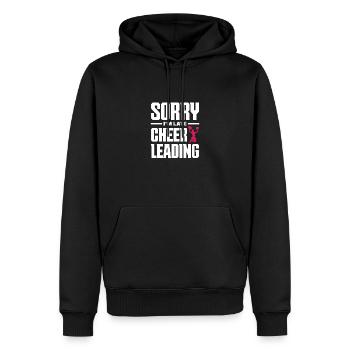 Sorry I'm Late Cheer Leading Cheerleader Gymnastic - Männer Premium Bio Hoodie - Schwarz - Vorne - Nico (187cm)