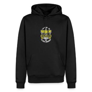 I May Not Be A Superhero But I Am A Cheerleading C - Männer Premium Bio Hoodie - Schwarz - Vorne - Nico (187cm)