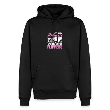 This Prince Wears Flippers Diver Scuba Diver Divin - Männer Premium Bio Hoodie - Schwarz - Vorne - Nico (187cm)