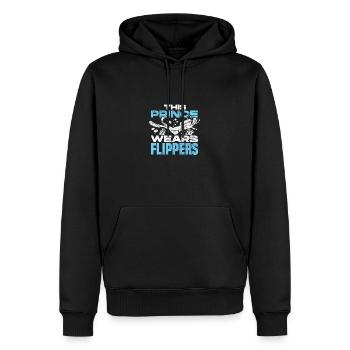 This Prince Wears Flippers Diver Scuba Diver Divin - Männer Premium Bio Hoodie - Schwarz - Vorne - Nico (187cm)