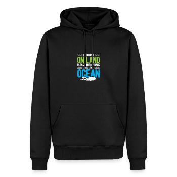 If Found On Land Please Return To The Ocean Scuba - Männer Premium Bio Hoodie - Schwarz - Vorne - Nico (187cm)