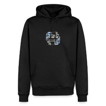 I'm A Florist I Run On Caffeine Glitter And Chaos - Männer Premium Bio Hoodie - Schwarz - Vorne - Nico (187cm)