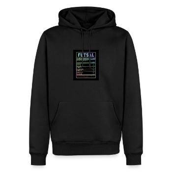 Futsal Information And Nutritional Facts Football - Männer Premium Bio Hoodie - Schwarz - Vorne - Nico (187cm)