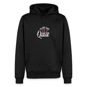 Badminton Queen Badminton Player Shuttlecock Sport - Männer Premium Bio Hoodie - Schwarz - Vorne - Nico (187cm)