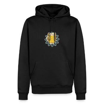 Retro Graphic Homebrewing Winemaking Brewery Craft - Männer Premium Bio Hoodie - Schwarz - Vorne - Nico (187cm)