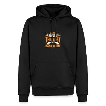All Men Are Created Equal But Only The Best Become - Männer Premium Bio Hoodie - Schwarz - Vorne - Nico (187cm)